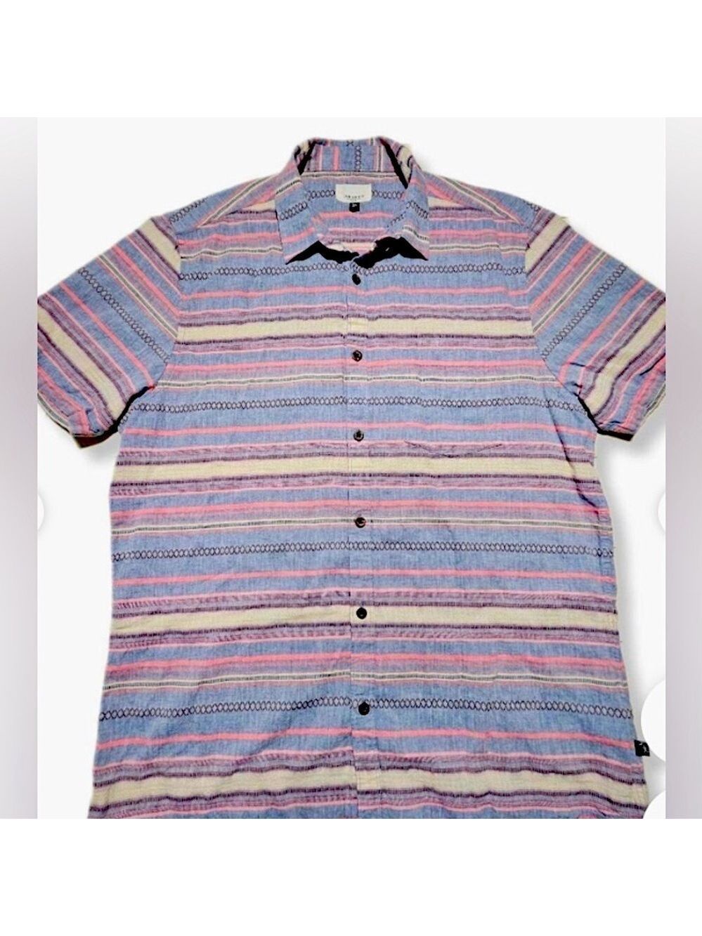 🎈$10 add on| Men’s Civil Society colorful striped shirt